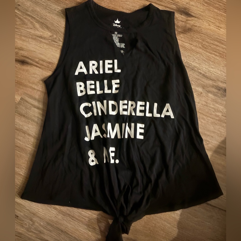 Disney Black and White Graphic Tank Top